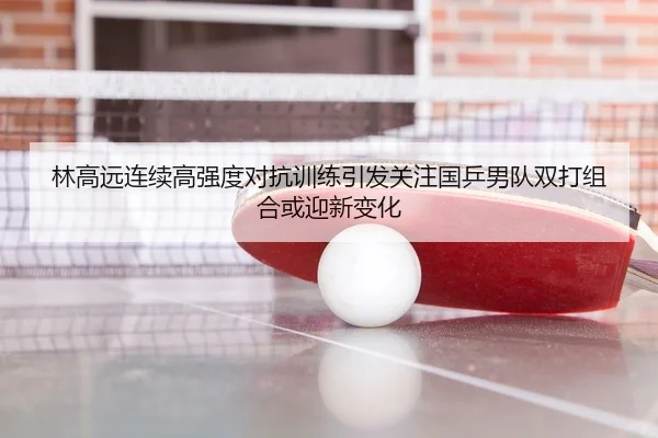 林高远连续高强度对抗训练引发关注国乒男队双打组合或迎新变化